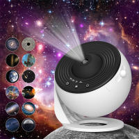 Proyector De Galaxia Para Dormitorio Imagen HD Ajustable Con Regulador De Knob 13 Discos De Película Planetario Para Niños Luz Nocturna Estelar - details 0