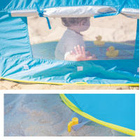 Olmitos - Tienda Pop UP de bebé para Playa y jardín– Manta/Parasol Protector de Sol y Viento – Plegable Compacto Muy Ligero - details 6