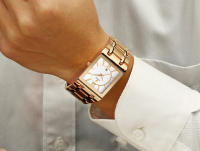 Reloj De Hombre WWOOR Oro Cuadrado Marca Top Lujo Reloj De Pulsera Acero Inoxidable Impermeable Movimiento De Cuarzo Romano - details 17