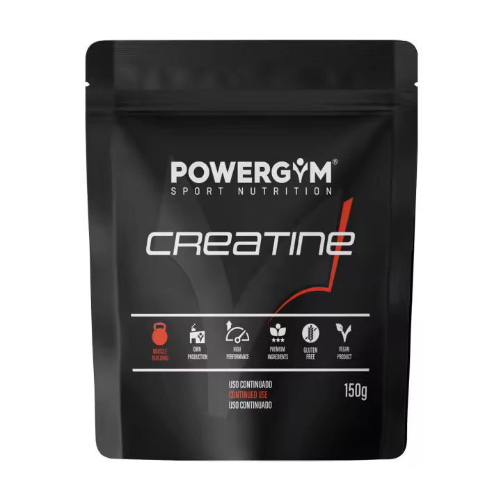 POWERGYM  Creatina Pura Monohidrato aumenta la fuerza, potencia y resistencia a la fatiga – Gana masa muscular, alta absorción, máxima biodisponiblidad y sin gluten - 1