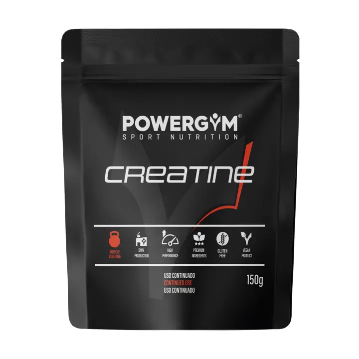 POWERGYM  Creatina Pura Monohidrato aumenta la fuerza, potencia y resistencia a la fatiga – Gana masa muscular, alta absorción, máxima biodisponiblidad y sin gluten - 1