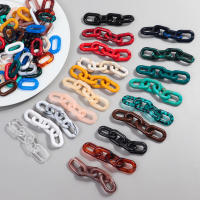 10pcs Grandes Bolas De Acrílico Ovaladas Colores Mixtos Para Hacer Pulseras Collares Joyería DIY Cadenas Para Gafas Accesorios - details 1