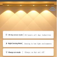 Luz Nocturna LED Con Sensor De Movimiento Inalámbrica Ultra Delgada Para Cocina Armario Dormitorio Iluminación Interior USB Para Refrigerador De Vino - details 9