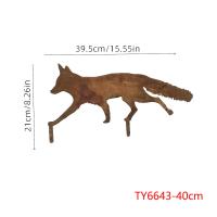 Fox De Metal Rústico Para Jardín Accesorio Decorativo De Halloween Funcional Para Mejora Del Jardín Exterior - details 3