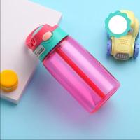 Botella De Agua 480ml Para Niñas Con Tapa Y Pajita Portátil Para Viajes Y Gimnasio Deportes Y Fitness Bebida Fría De Verano Jugo Botella De Beber - details 6