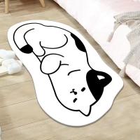 Carpetas De Bricolaje Imitación De Piel De Cordero Simples Y Dibujos Animados Para Sala De Estar Y Dormitorio Alfombrilla Antideslizante Lavable Y Secado Rápido - details 13