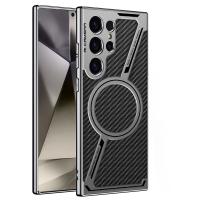 Funda De Cuero Electroplated Para Carga Inalámbrica Con Imán Para Samsung Galaxy S25 S24 S23 Ultra Protectora Y Antisuciedad - details 11
