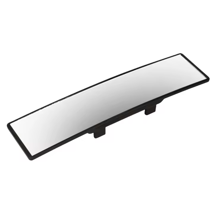 Espejo Retrovisor Interior Convexo Amplio Clip on Universal Anti Glare Anti Niebla Espejo Curvo Panorámico Para Coche 285MM - 1