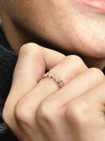 Pandora - Anillo de margaritas - Baño de Oro Rosa de 14 K - details 3