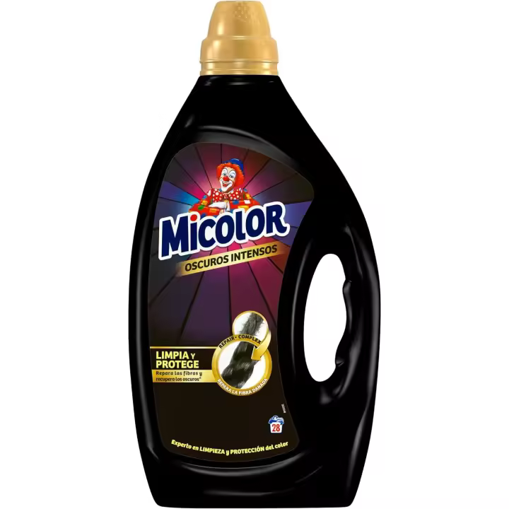 Micolor- Detergente liquido Gel Oscuros Intensos- reparacón de fibras  -28 lavados - 1