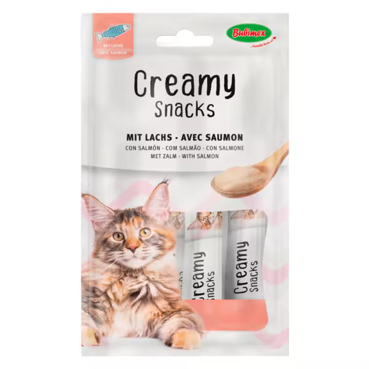 Bubimex Snack Cremoso Gatos Salmon 4x60g - 1