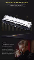 Kongsheng Harmonica 10 Agujeros 20 Canciones Organ De Bocarabio Blues Deluxe Para Principiantes Regalo Ideal Material De Latón Fosforado Y Resina - details 0