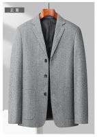 Chaleco De Negocios Para Hombre Estilo Coreano Británico Moda Casual Slim Solid Color Para Bodas Y Trabajo Cierre Único - details 12