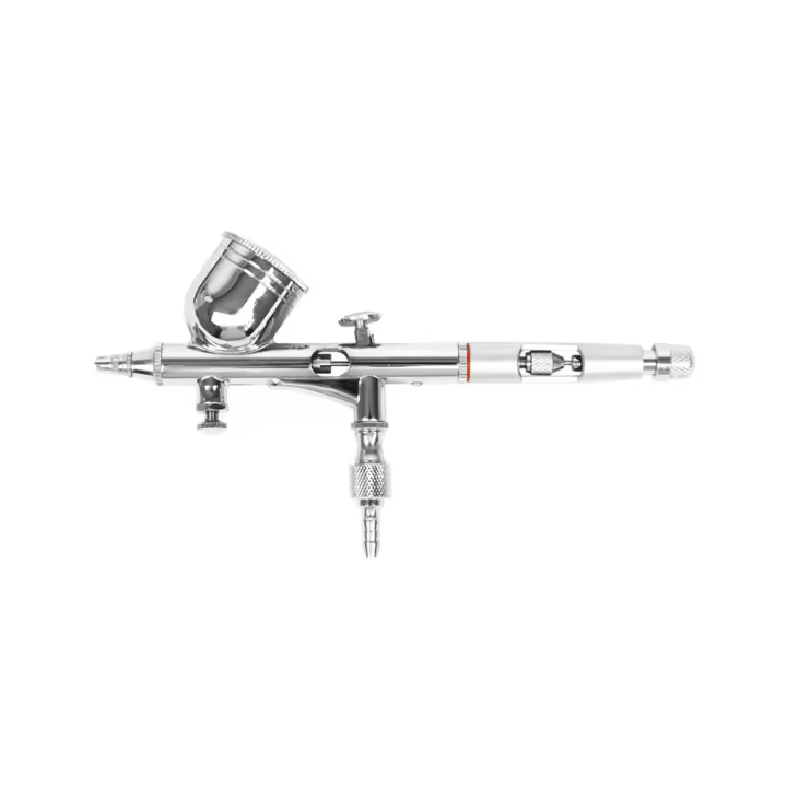 Hymair Aerógrafo de Doble Acción 0,2mm 4500 por Gravedad  Pistola Profesional de Alta Atomización  Pulverizador de Aire - Kit Herramientas a Presión - 1