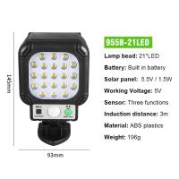 Lampara Solar COB/LED para exteriores, JX995A.farola de inducción humana impermeable, Sensor de movimiento PIR, iluminación de seguridad, farola Solar para jardín. - details 9