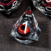 Juego De Dados DND Líquido Núcleo D&D Resina Fronteriza Para Juego De Rol RPG D20 D12 D10 D8 D6 D4 Borde Fino Dados De Dragón Y Sótano - details 20