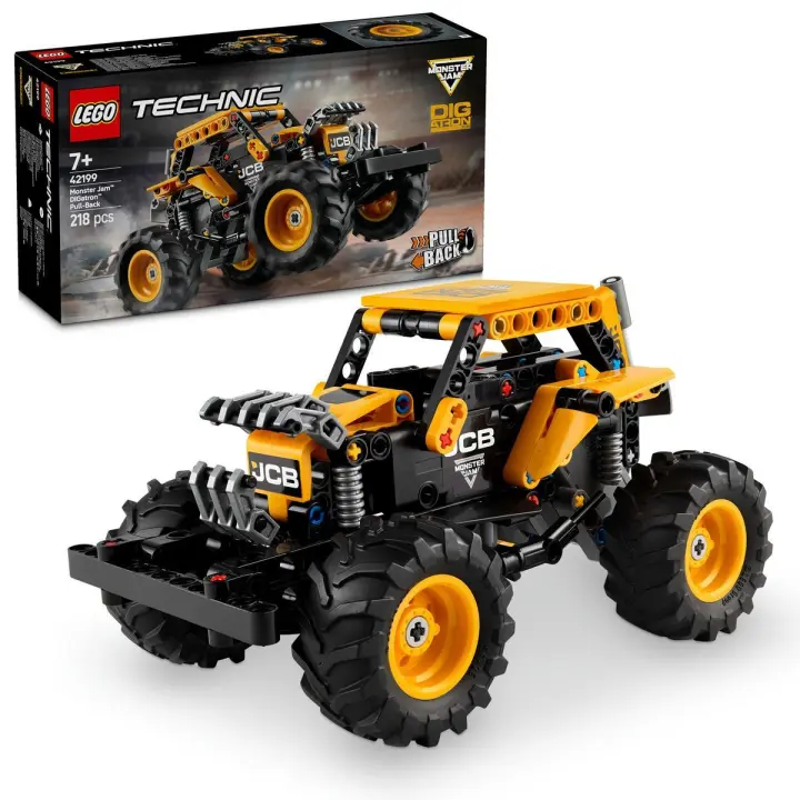 LEGO 42199 Technic Monster Jam DIGatron, Camión Monstruo de Juguete con Motor de Carga Manual, Vehículo para Espectáculo Monster Truck, Vehículo de Acrobacias, Regalo para Niños y Niñas de 7 Años o Más - 1