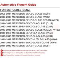2pcs Luz De Señal Dinámica LED Para Espejo Exterior Indicador Para Mercedes Benz Clases W204 CLA a B C E S GLA GLK CLS W176 W212 - details 10