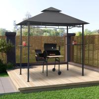 vidaXL Cenador de BBQ acero antracita 240x150x255 cm - details 0