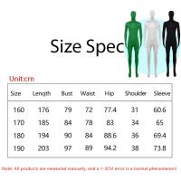 Traje De Zentai Negro Para Hombres Y Mujeres Traje De Cosplay Tight Skin Jumpsuit De Spandex Para Halloween Y Carnaval - details 0