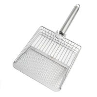 Herramienta De Limpieza Para Mascotas Acero Inoxidable Lavable Y Duradero Cuchara Para Basura De Gato Con Mango Cómodo Shovel Para Heces De Perro - details 7