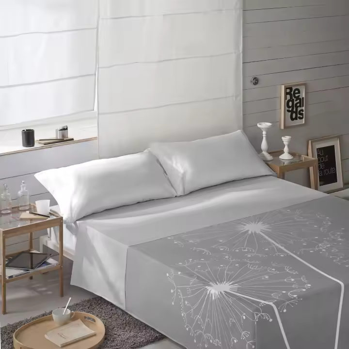 ICEHOME - Juego de Sábanas Estampado 2/3 piezas - Algodón Extra Suave - Fabricado en España - Cama 90/135/150/180 - ALIN - 1