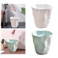 Cesta De Papel Poubelle Redonda Para Oficina Cocina Baño Toilette Hogar Recipiente De Basura De Plástico PP Estilo Creativo Ligero Decoración Para Casa Y RV - details 3