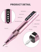 Martillo Eléctrico Portátil Para Uñas 35000RPM Con Batería Recargable Herramienta De Engrazado Y Pulido Para Manicura Y Peluquería Profesional - details 2