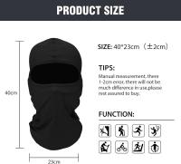 Máscara facial, 2 piezas, Máscara de Cuello complete para Esqui, ciclismo y snowboard - details 3
