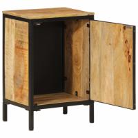 vidaXL Mueble de baño madera maciza de mango y hierro 40x30x60 cm - details 1