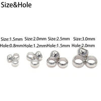 500pcs Bolas De Crimpas Para Joyería DIY Metálicas Doradas Plateadas Y Cobre 1.5-3mm Accesorios De Joyería De Metal - details 0