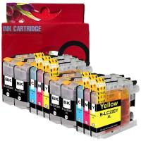 Brother LC22E Pack 10 tintas Compatible LC-22EBK LC-22EC LC-22EM LC-22EY MFC J5920DW - details 2