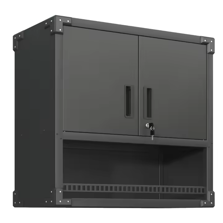 Gabinete de Herramientas de Metálico Montado en Parado con Puertas y Compartimientos, Persión de Metálico para Garajes, Taller, Oficinas-Eco Ambiente, Resistant, Necesita Montaje, alto 77 cm x Ancho 80 cm x Profundidad 30 cm - 1