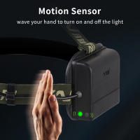 YN-7735S Linterna Frontal Recargable LED 7800mAh Con Sensor De Movimiento Luz Super Brillante Para Pesca Y Excursionismo - details 4