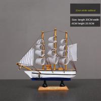 Nueva Adorno De Barco De Madera Simulación De Viaje Sin Problemas Para Decoración De Escritorio Y Ventana Del Salón Regalo - details 2