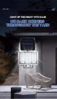 1PC Luz Solar Exterior Impermeable Con Sensor De Movimiento Y Control Remoto 3 Modos 192 LED Para Patio Garage Jardín - details 16
