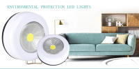 Lámpara De Noche LED COB Con Sensor Táctil Pequeña Luz Bajo Gabinete Sin Cable Adhesivo Para Pared Armario Armario - details 0