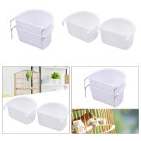 Tazón De Alimentos Para Pájaros 2 Piezas Fácil De Instalar Accesorio De Jaula Para Pequeños Animales Budgie Periquito Lorí Lovebird - details 2