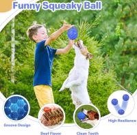 Pelotas chirriantes resistentes para Perros, juegos Interactivos para Perros Pequeños, juegos para Masticar - details 2