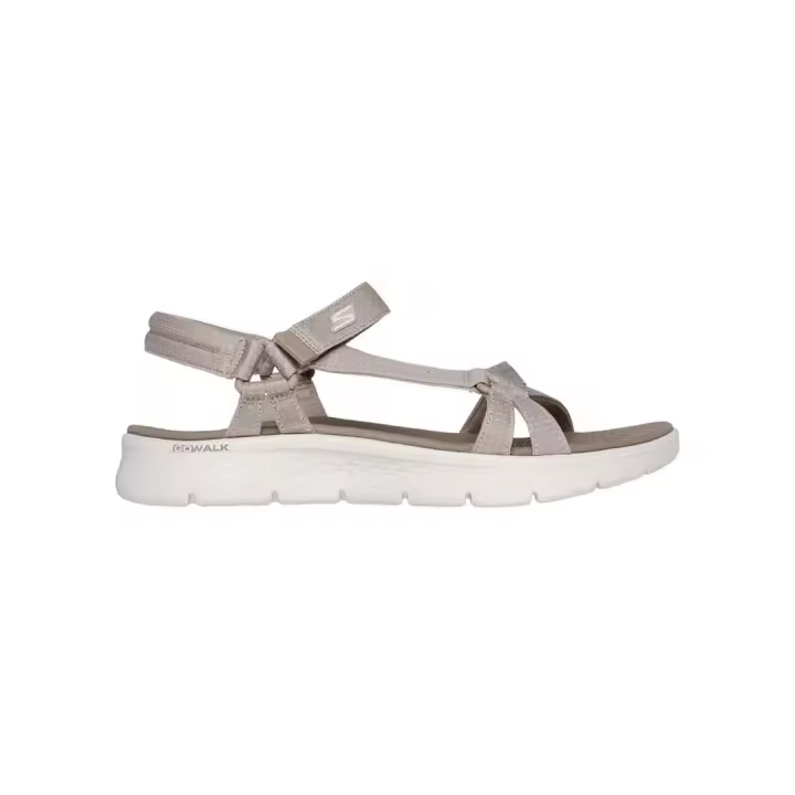 Sandalia Mujer Skechers Go Walk Flex Beige - 1