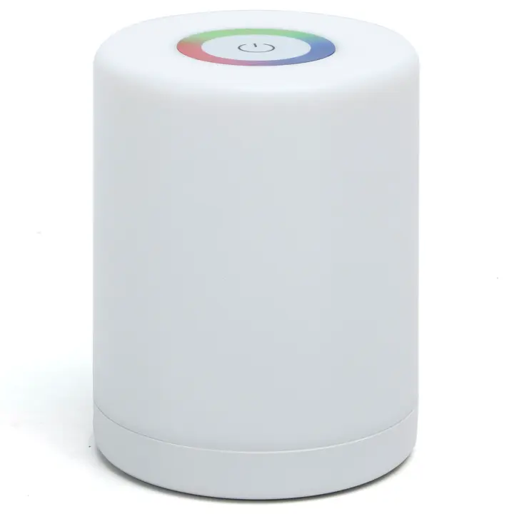 Aigostar Lámpara de Mesita de Noche Táctil Regulable, Luz Nocturna Infantil 256 RGB Colores y Blanco Cálido, Lámpara de Mesa USB Recargable para Habitación - 1