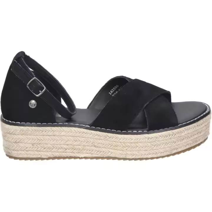 XTI | Sandalias XTI – Sandalias con plataforma para mujer – Sandalias color Negro – Sandalias con cierre de hebilla – Sandalias estilo casual– Sandalias con Plataforma Media – Cómodas y de Alta Calidad – Modelo 142556 - 1
