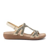 AMARPIES ABZ26665 Sandalias planas de Mujer 32602 24V SANDALIA CONFORT PEDRERIA BEIG - details 2