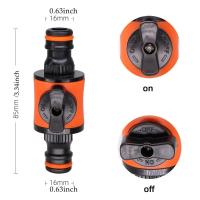 Válvula De Apagado De Camión De Jardín 16MM Adaptador De Tubería Plástica Con Conector Rápido Para Riego Y Lavado De Coche - details 0