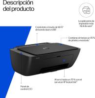 HP DeskJet 2920 Impresora Multifunción con Escaneo a PDF Wi-Fi Doble Banda, Incluye 2 Cartuchos de Tinta (Color y Negro) Apple AirPrint Imprime (Doble Cara) Escanea y Copia Blanco & Negro y Color | Hogar / Oficina 6 Meses de Impresión Instant Ink con HP+ - details 2