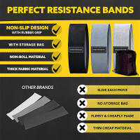 Banda Elástica De Resistencia Para Piernas Y Caderas Entrenamiento De Yoga Squat Antideslizante Bolsa De Almacenamiento Incluida Ejercicio De Gimnasio Unisex - details 4