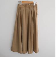 Falda Midi A-Line Elegante De Cintura Alta Para Mujer REALEFT Con Bolsillos Estilo Coreano Casual Suelta Y Solidaria Con Cinturón - details 45