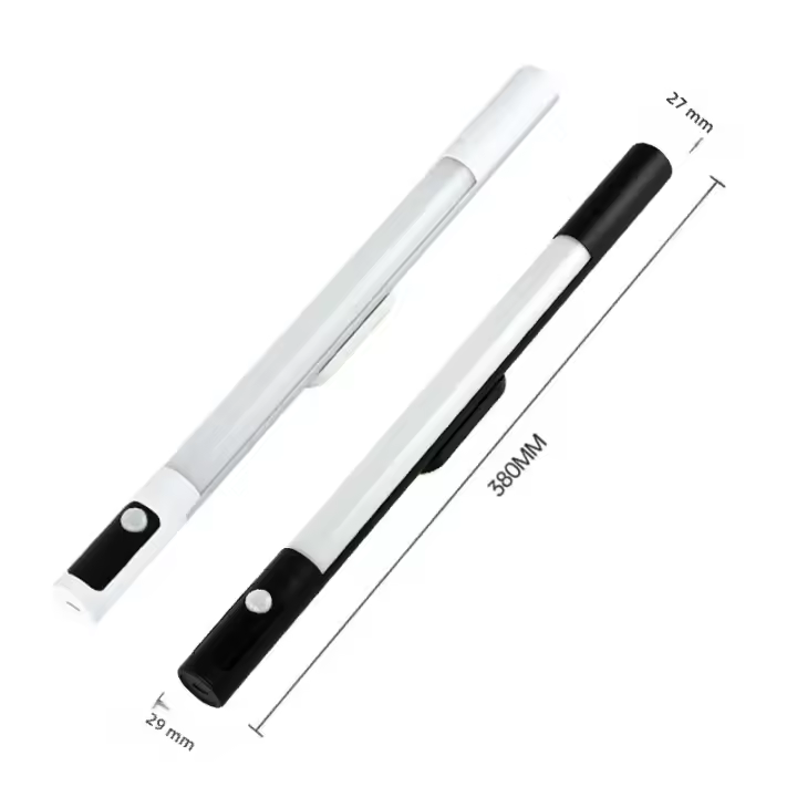 Luz LED Sensor De Movimiento Barra De Luz Lámpara De Escritorio Recargable Tipo C Luz De Armario Para Cocina Display Digital Luz Nocturna - 1
