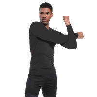 Camiseta De Compresión Deportiva Para Hombre Con Estampado Secado Rápido Transpirable Guardia Contra Rasguños Top De Entrenamiento Estrecho Para El Verano - details 7