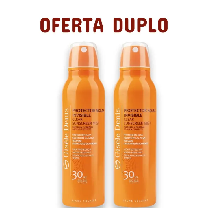 OFERTA DUPLO GISELE DENIS Protector solar invisible SPF 30 resistente al agua spray  200 ml - 1